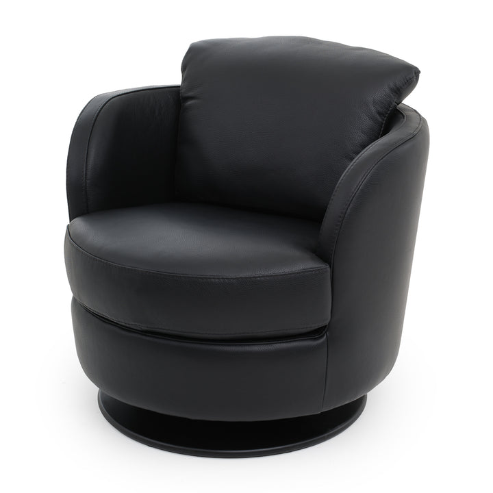 Wedia Swivel Accent Chair Black