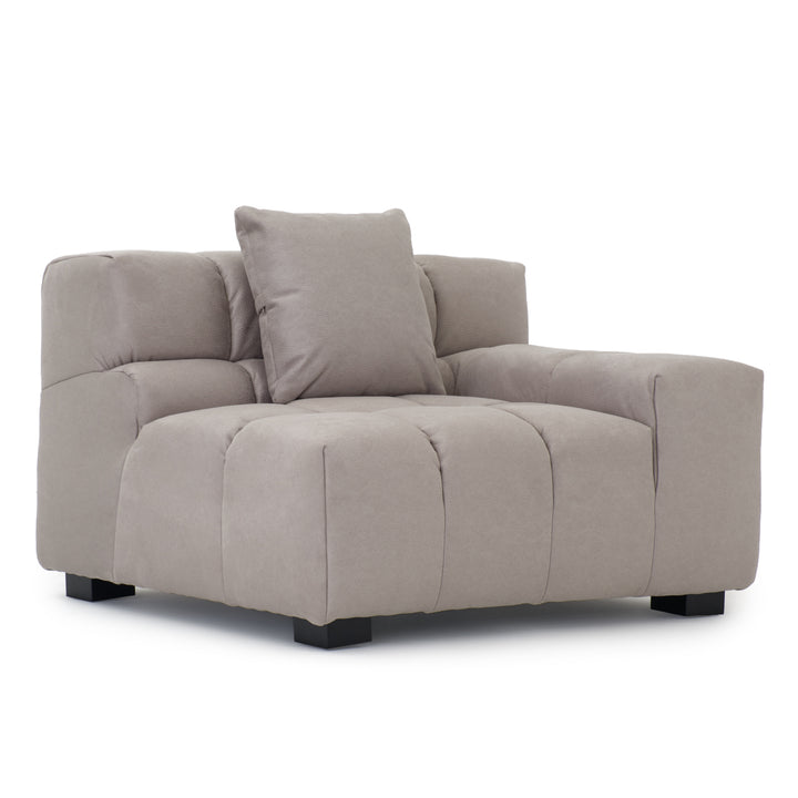 Norika Modular Right Chair Light Grey