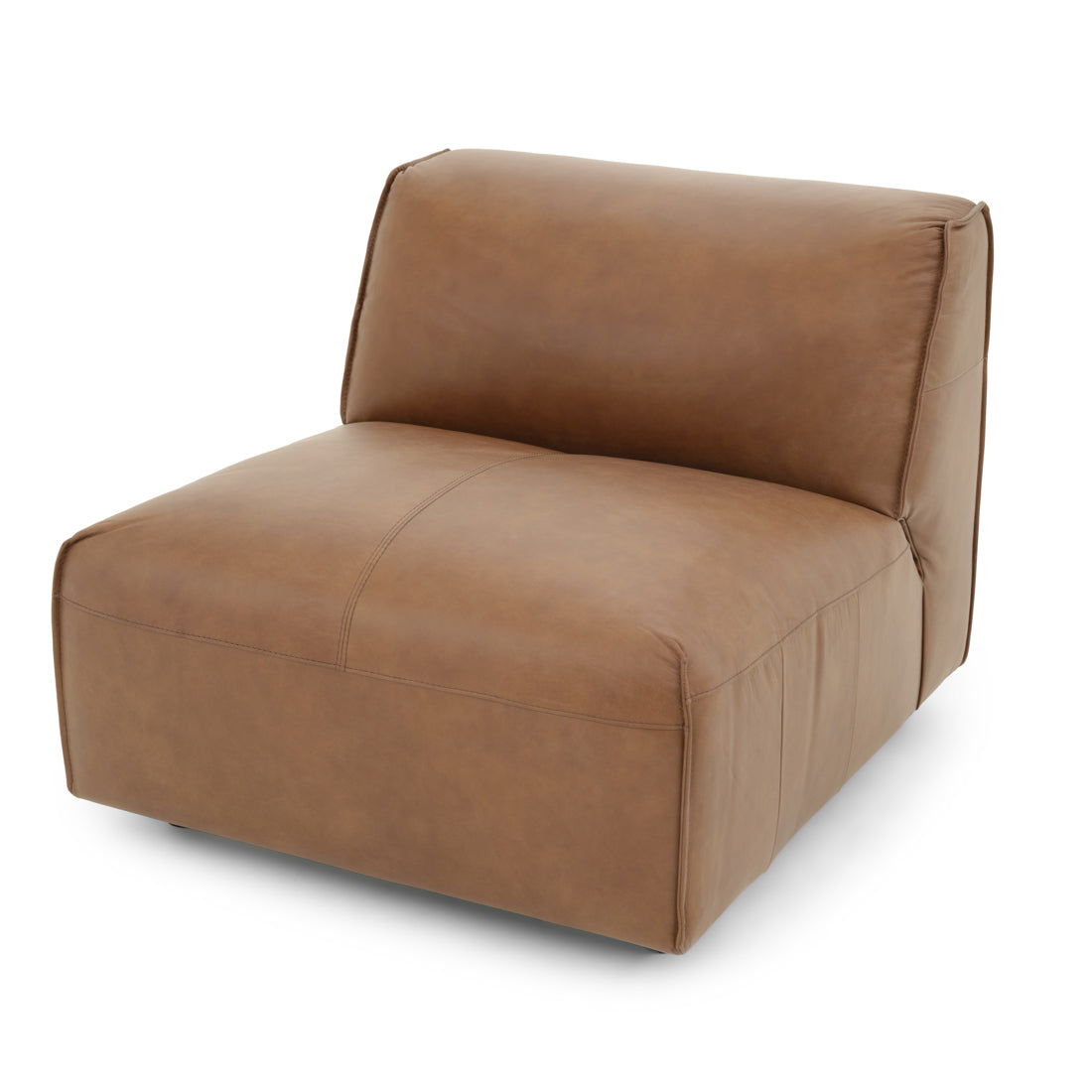 Nessa Modular Armless Chair Dark Brown