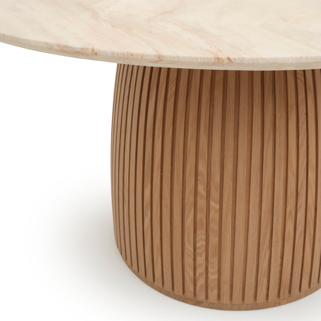 Namora Travertine Dinette Table Light Brown