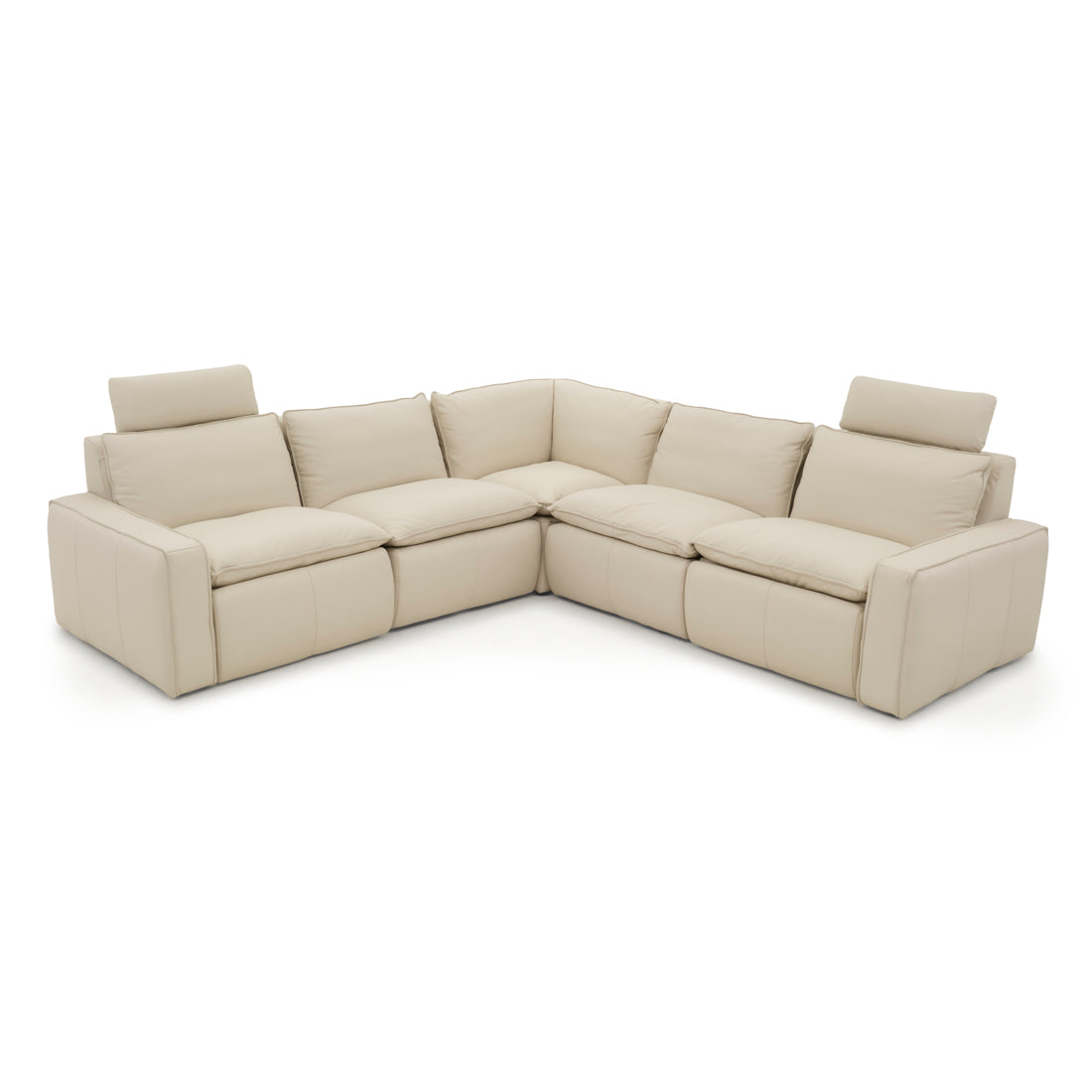 Nadyna Leather Modular Set Beige