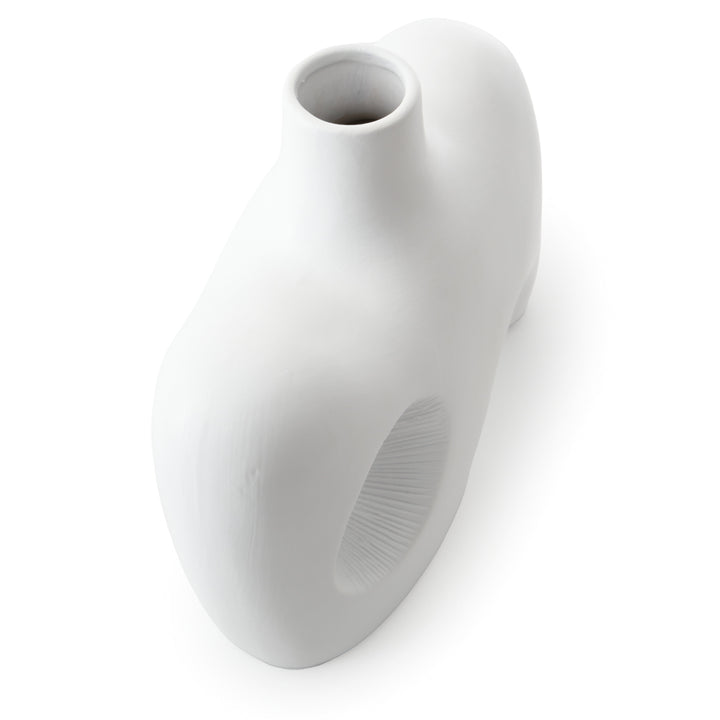 Saja Ceramic Vase Off White