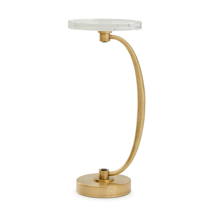 Evanly Glass Accent Table Gold