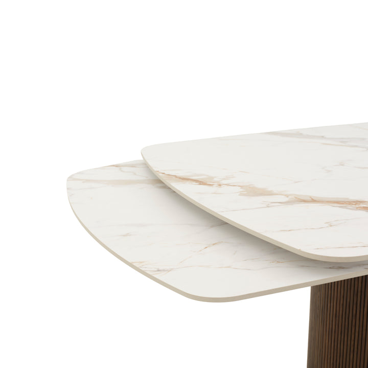 Esmeralda Extendable Dining Table White