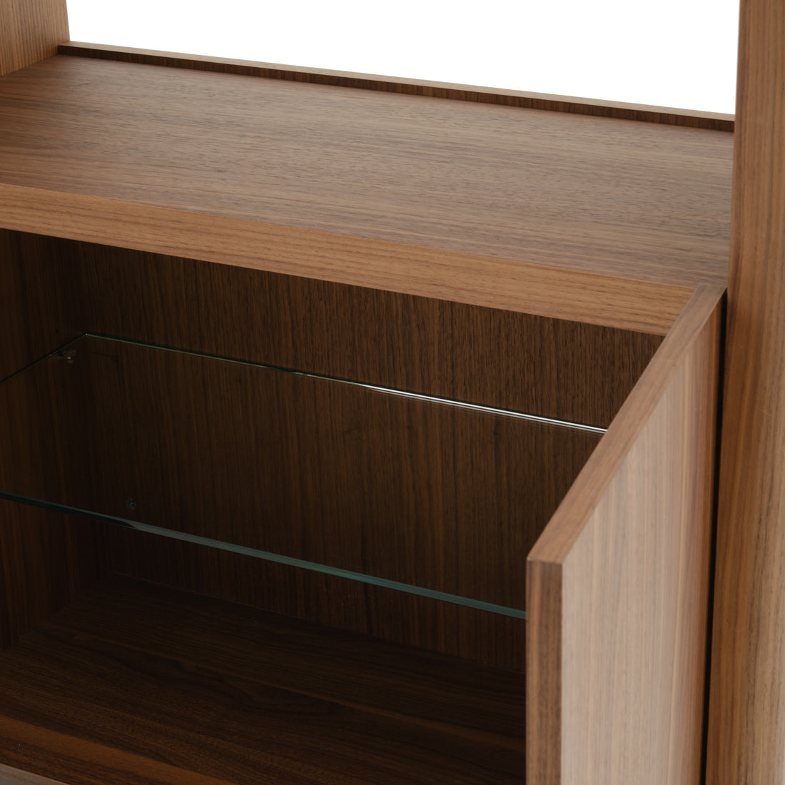 Enza Wood Bookcase Dark Brown