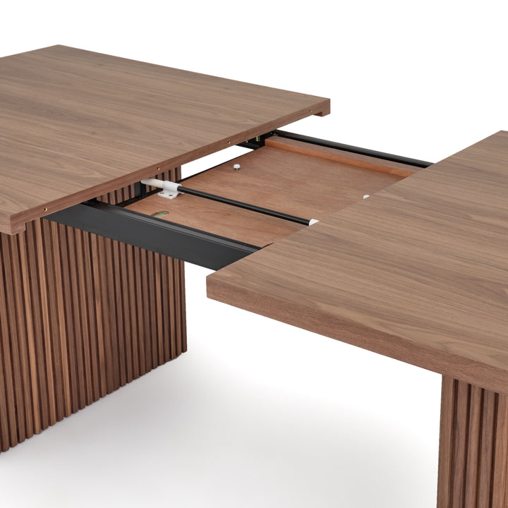Emory Extendable Dining Table Dark Brown