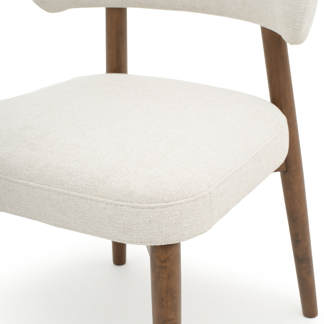 Eldina Fabric Chair Off White