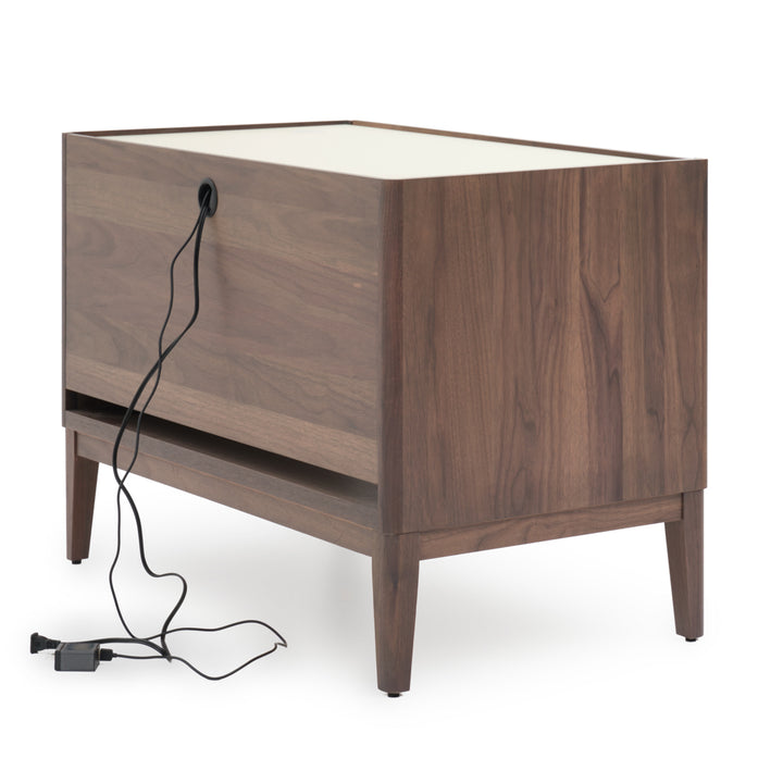 Nathaniel Left Nightstand Dark Brown