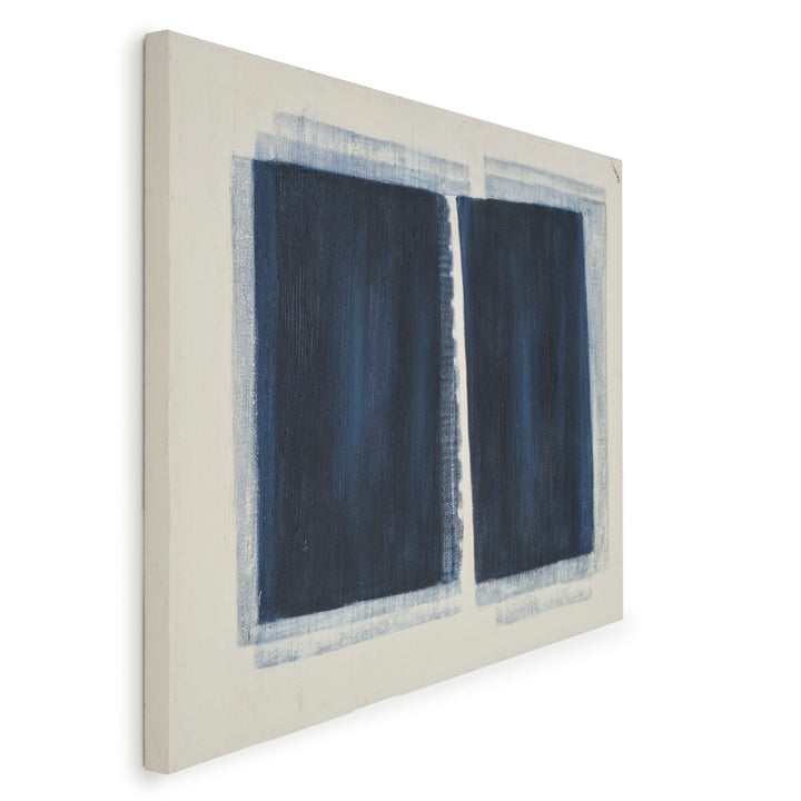 Ebiza Painting on Canvas Dark Blue