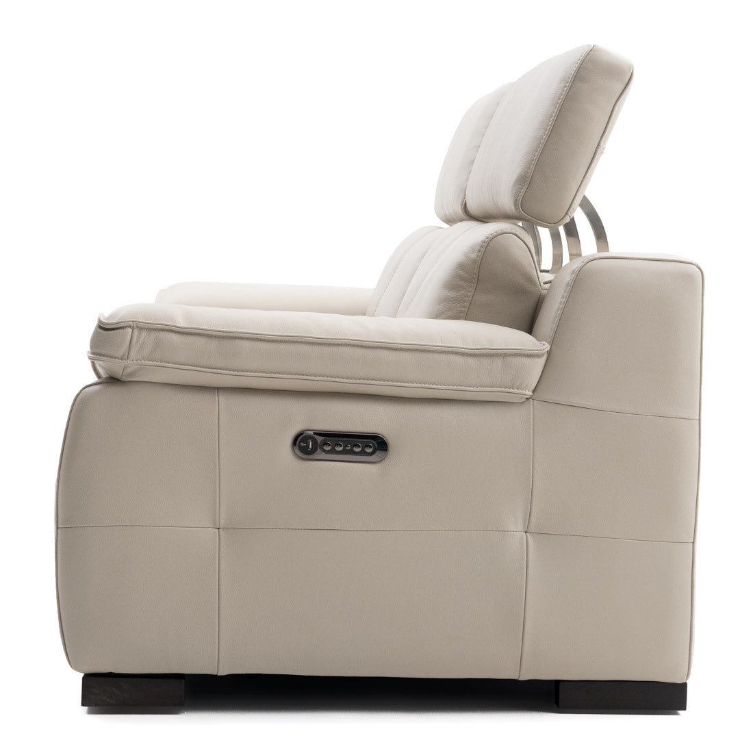Nova Leather Reclining Sofa Beige