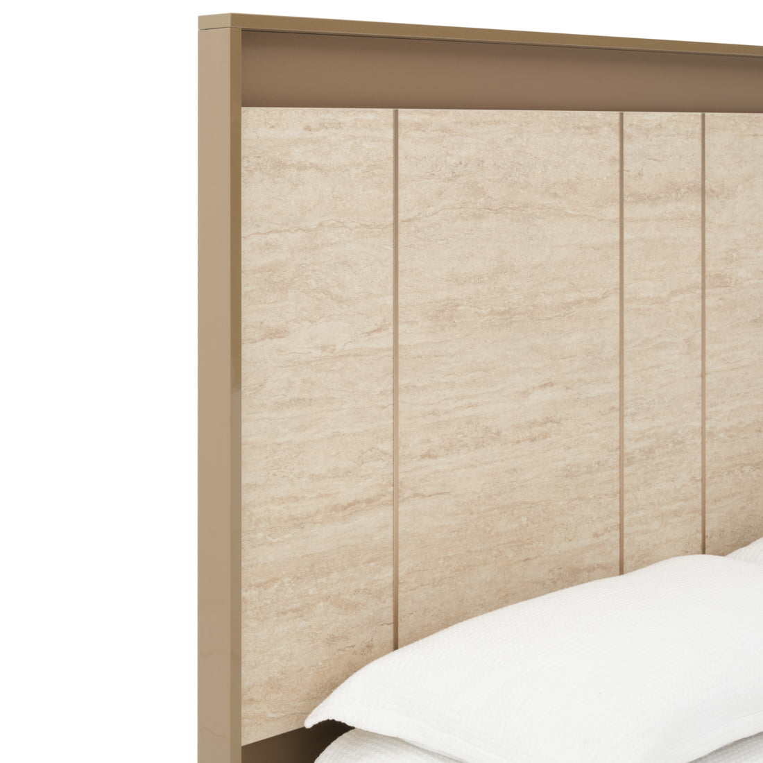 Nunzia Queen Bed Beige