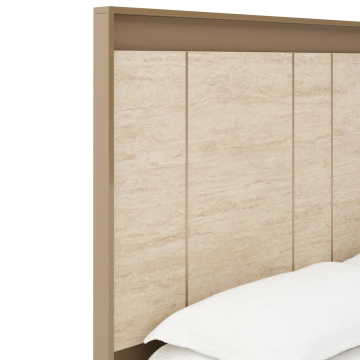 Nunzia Queen Bed Beige