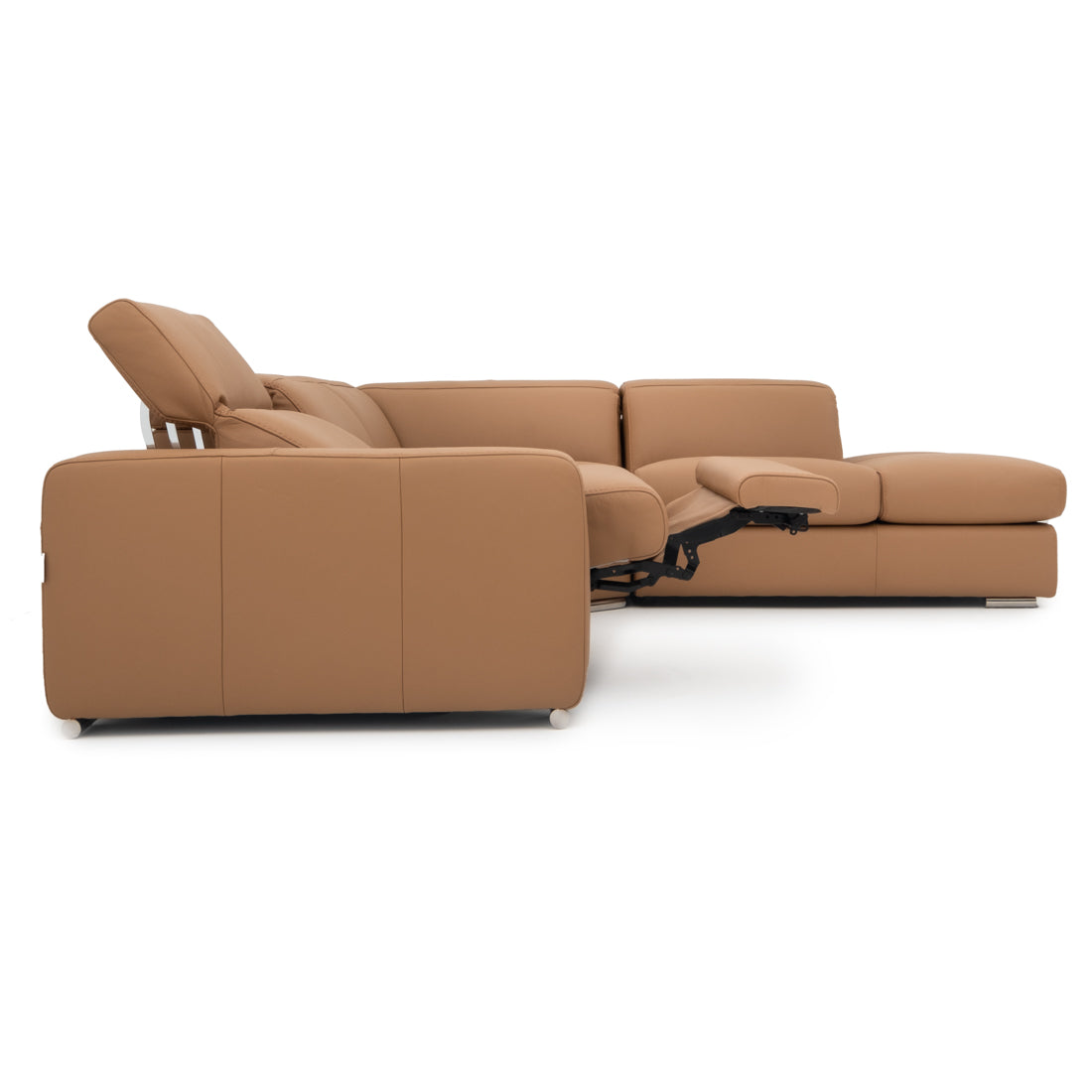 Whitmore Reclining Sectional Sofa Cognac