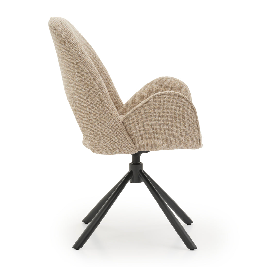 Effina Swivel Armchair Beige