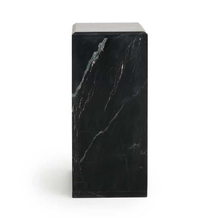Neville Marble Accent Table Black