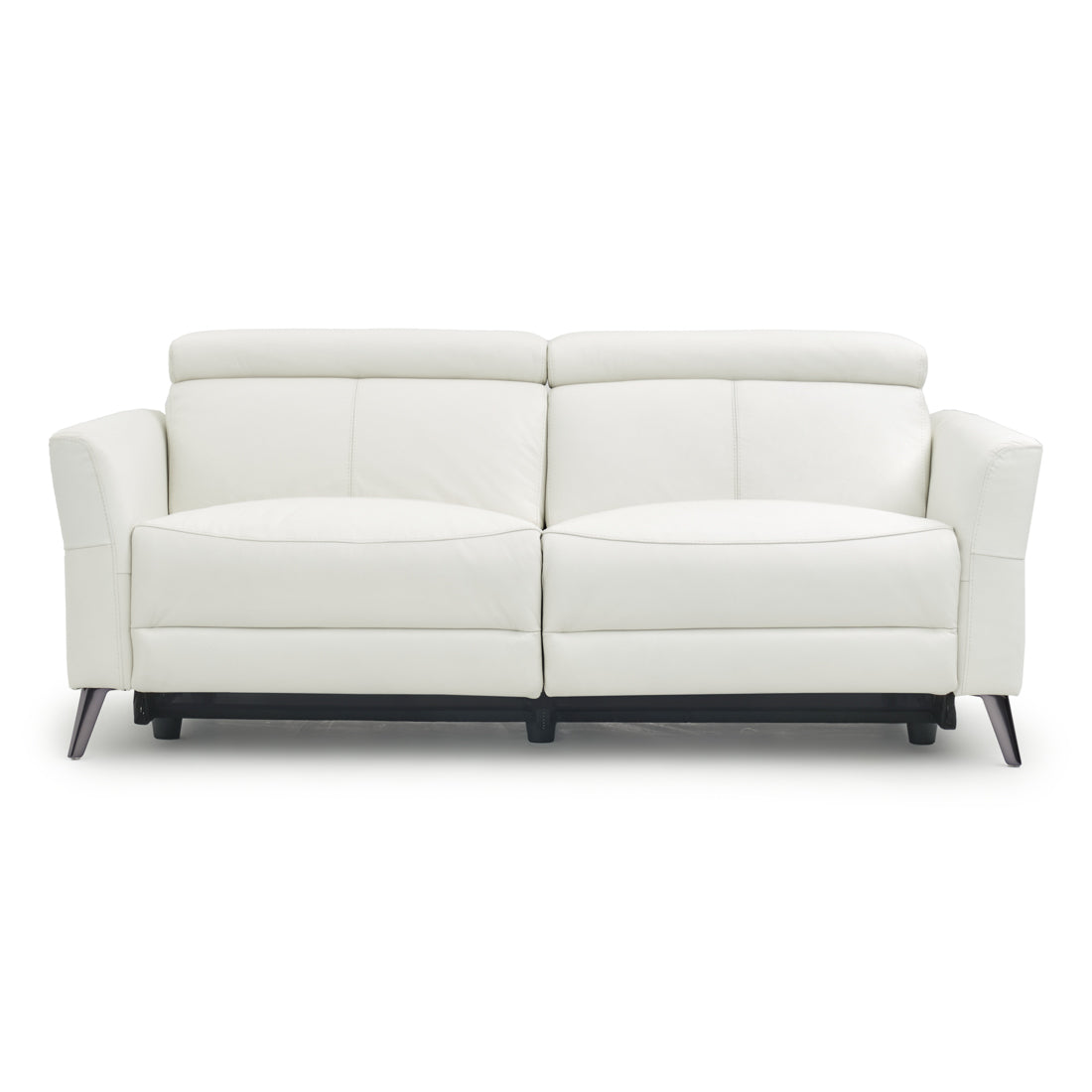 Westlyn Leather Reclining Sofa White