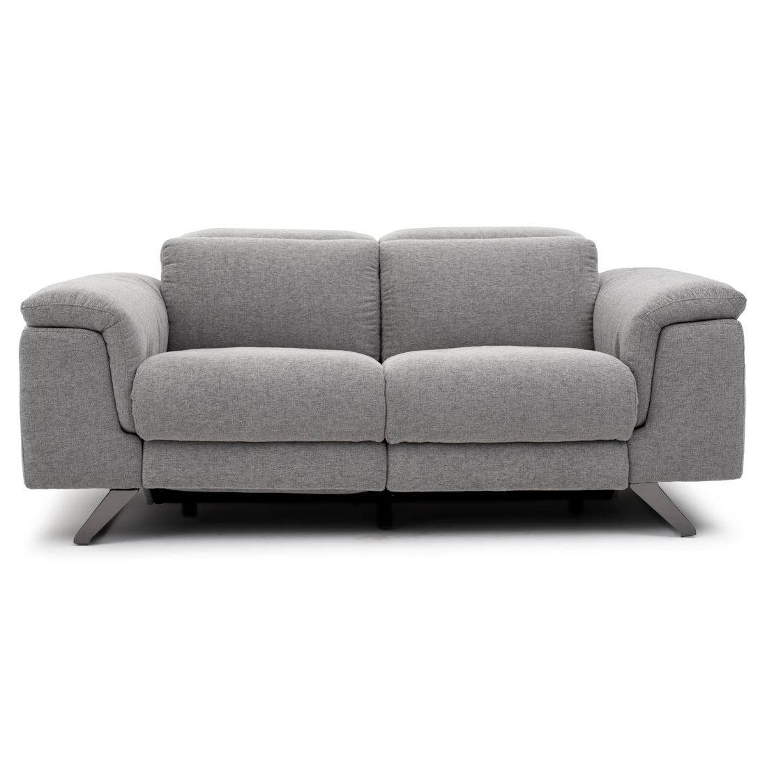 Warren Fabric Reclining Loveseat Light Grey