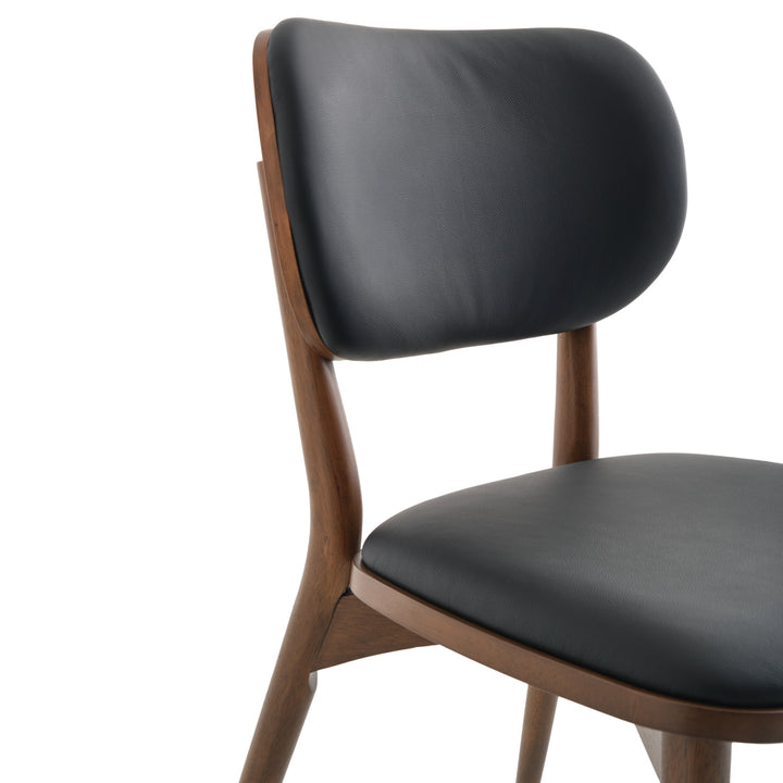 Elinor Leather Chair Dark Brown