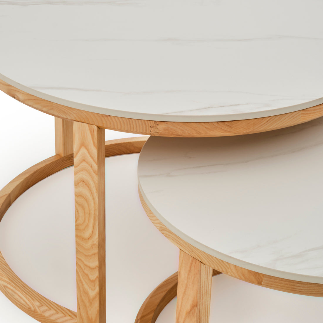 Eli Ceramic Nesting Table White