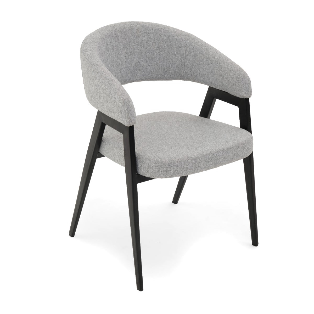 Waltina Fabric Armchair Light Grey