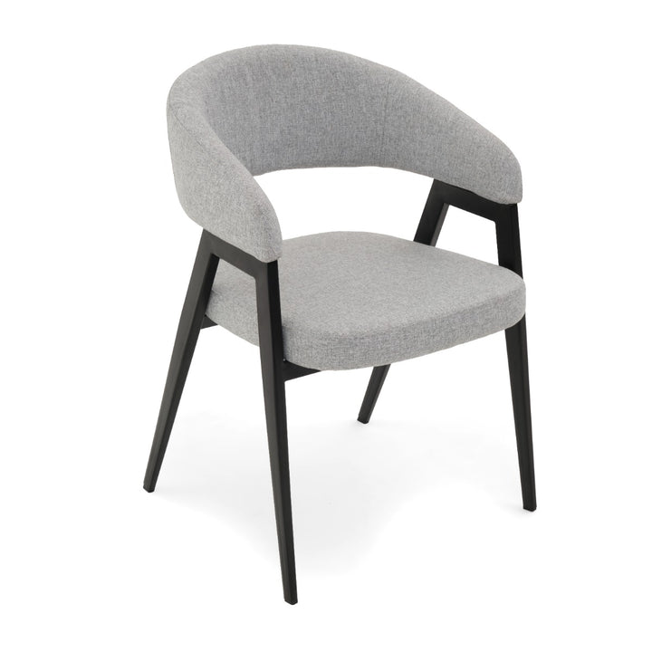 Waltina Fabric Armchair Light Grey