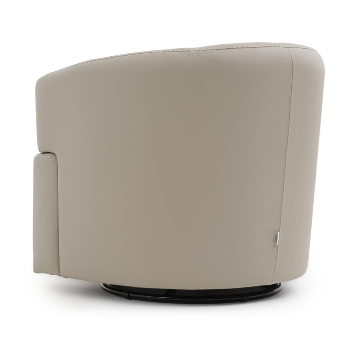 Westie Swivel Accent Chair Light Grey