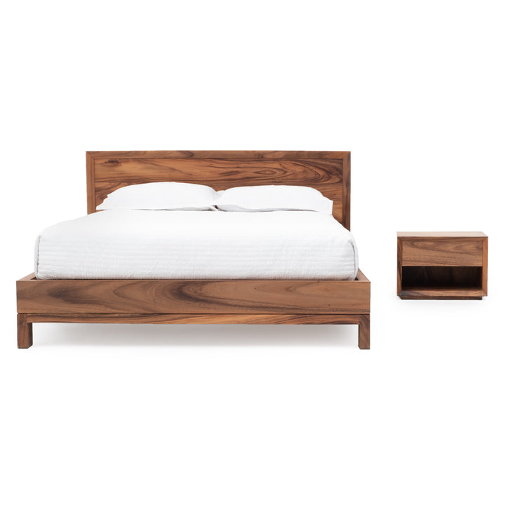 Nymm Double Bed Light Brown