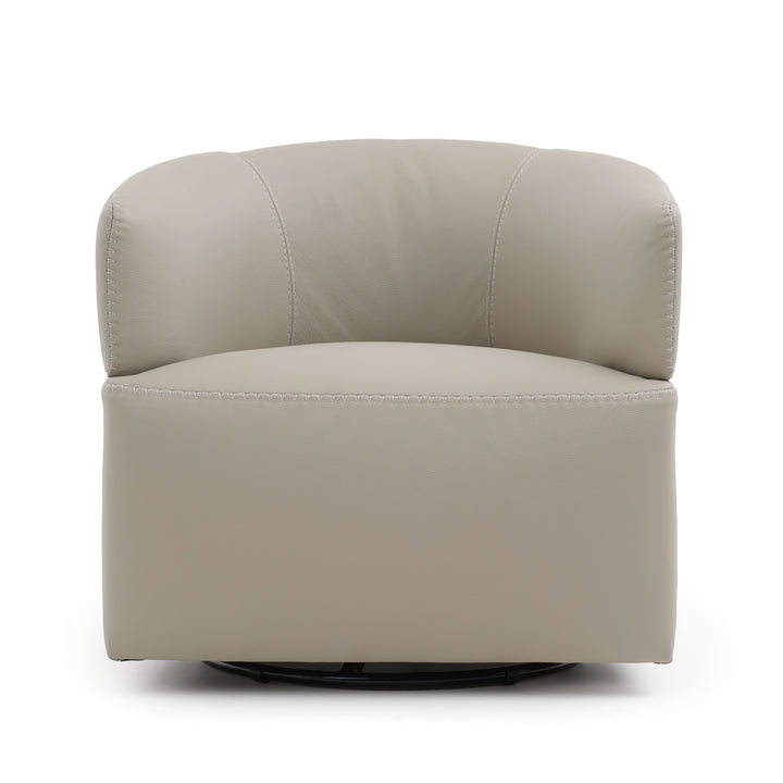 Westie Swivel Accent Chair Light Grey