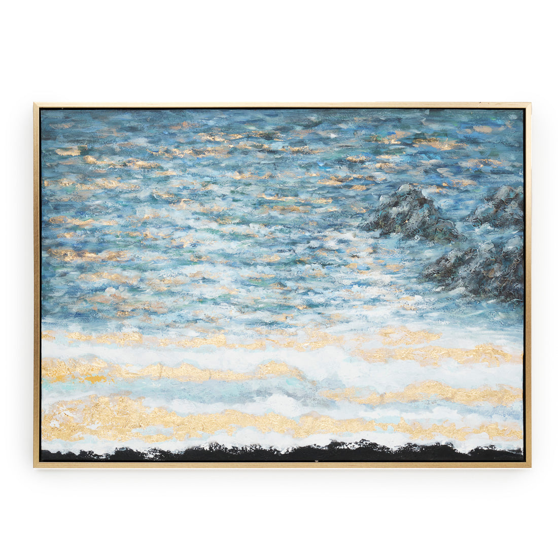 Nagua Painting on Canvas Dark Blue