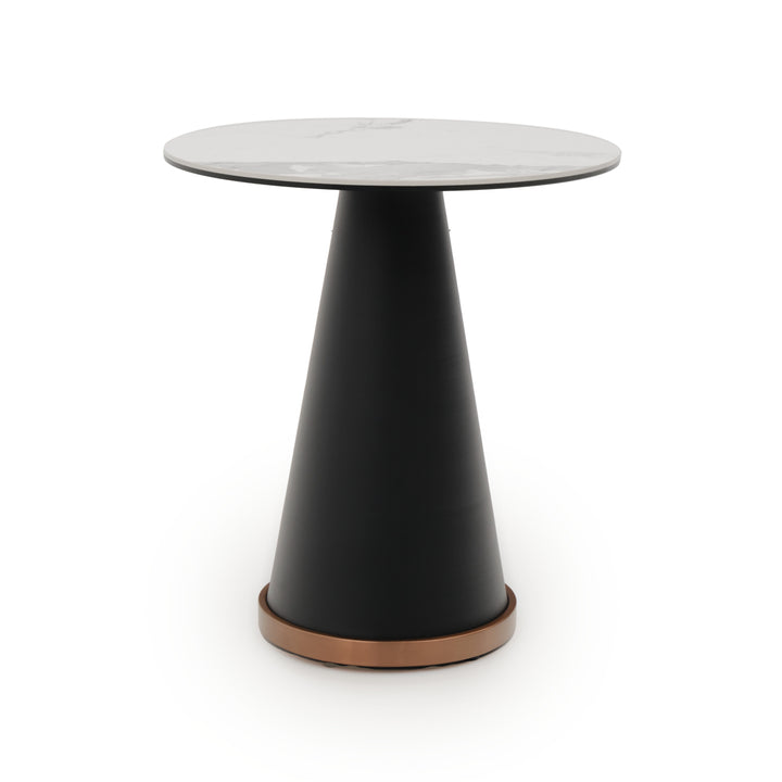 Wyon Ceramic End Table Black