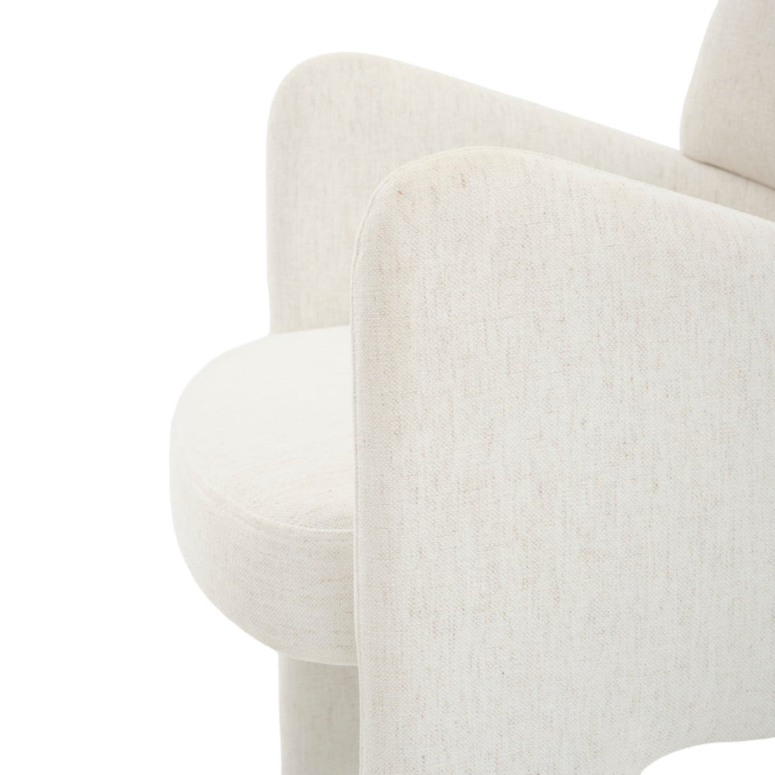 Etrina Fabric Armchair Off White