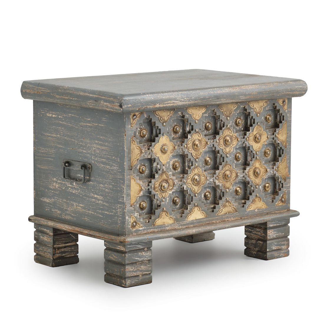 Navya Wood Accent Table Light Grey