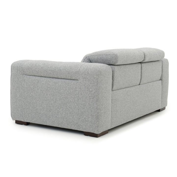 Niguel Fabric Reclining Loveseat Light Grey