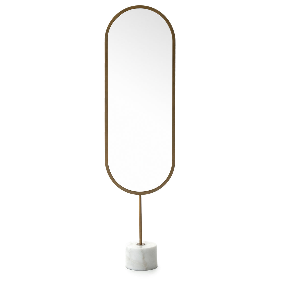 Warli Floor Mirror White