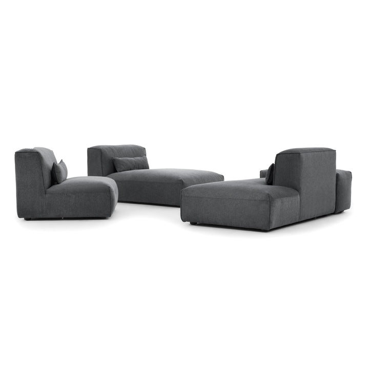 Ellemia Fabric Modular Set Dark Grey