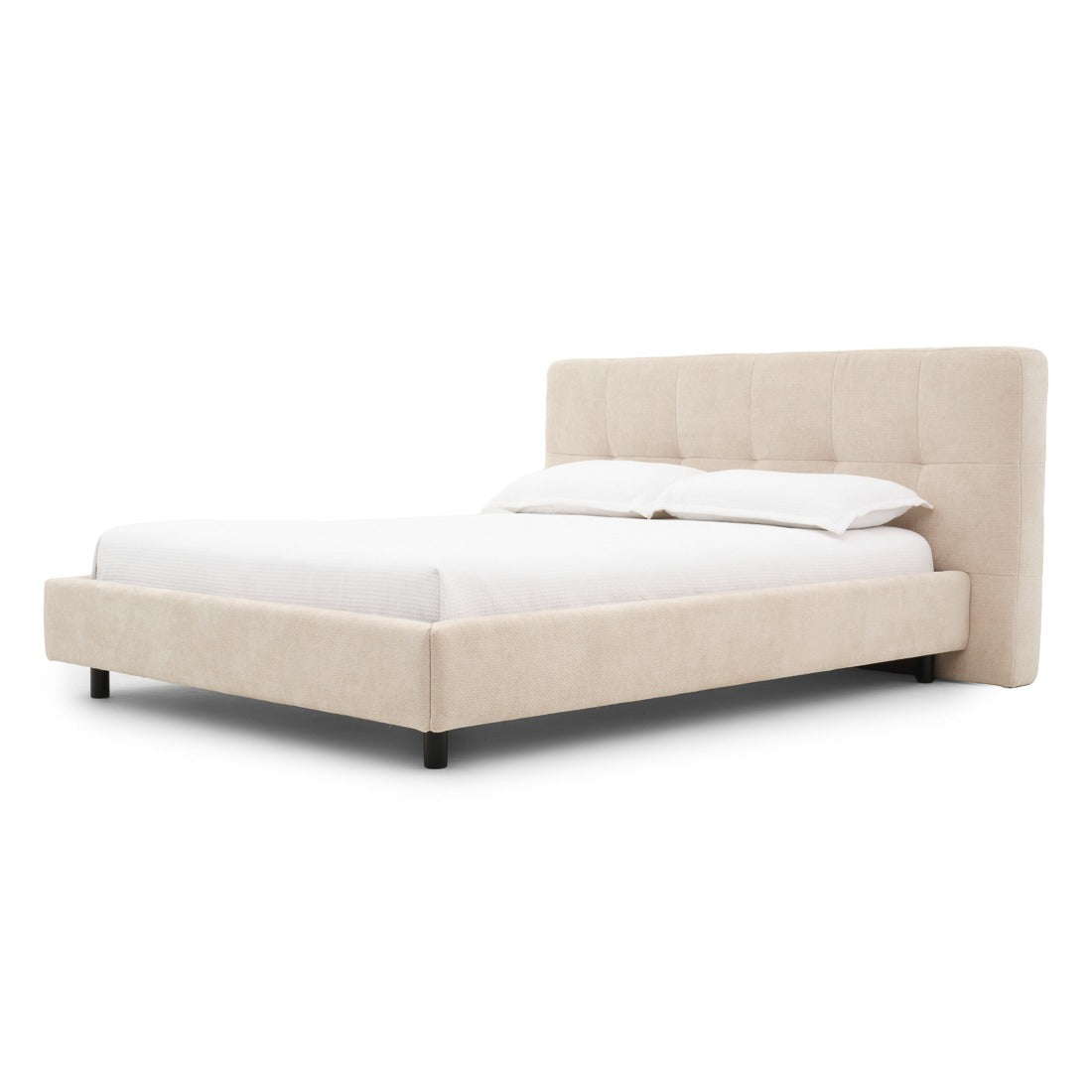 Esmarie Fabric King Bed Beige