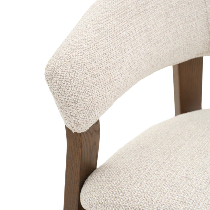 Nimesha Fabric Armchair Light Grey