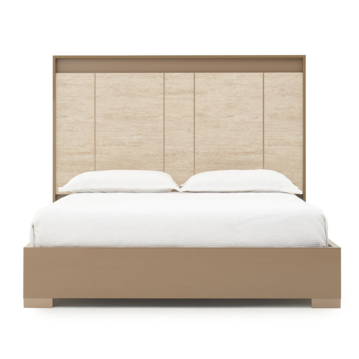 Nunzia Queen Bed Beige