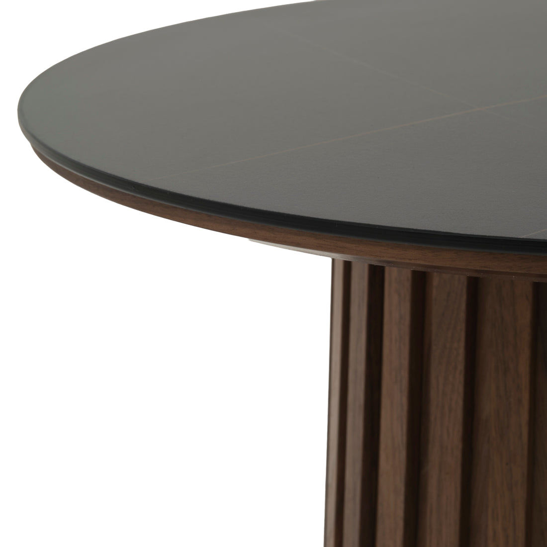 Elzie Ceramic End Table Black