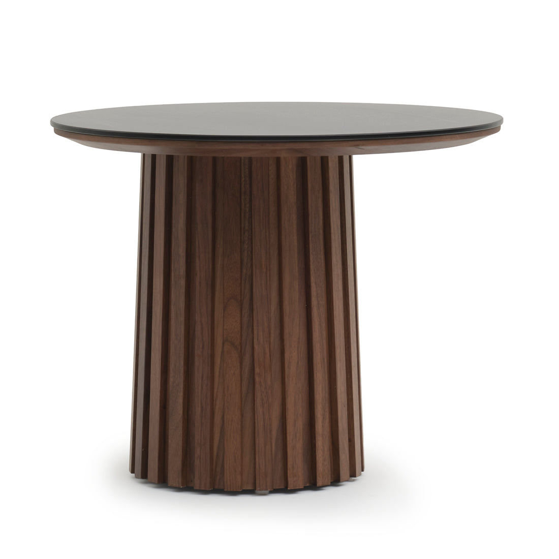 Elzie Ceramic End Table Black