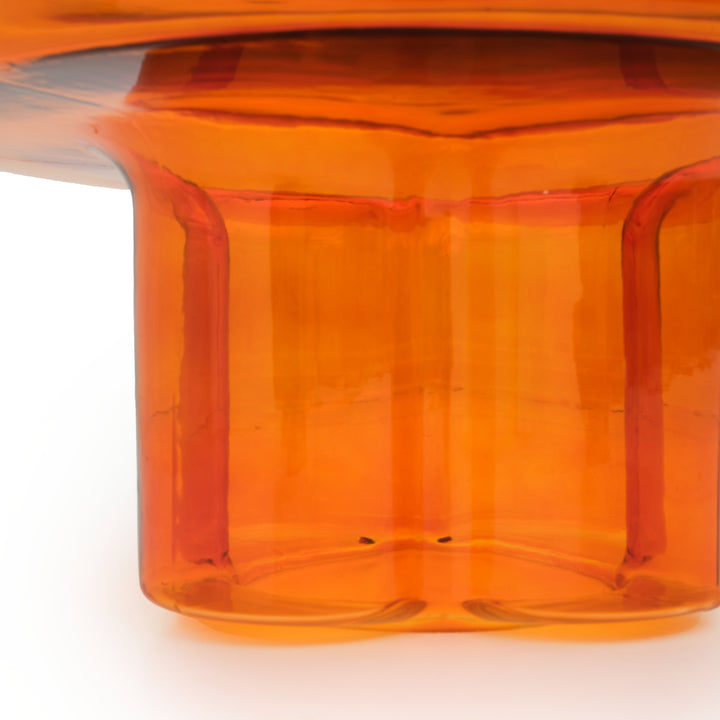 Eira Glass Coffee Table Orange