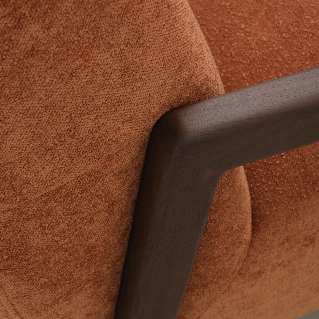 Norina Fabric Accent Chair Orange