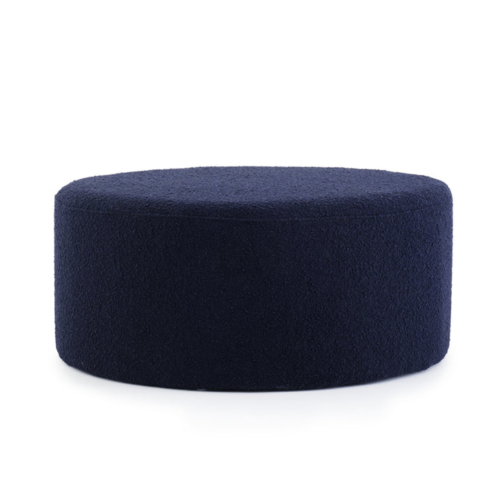Emondi Fabric Ottoman Dark Blue