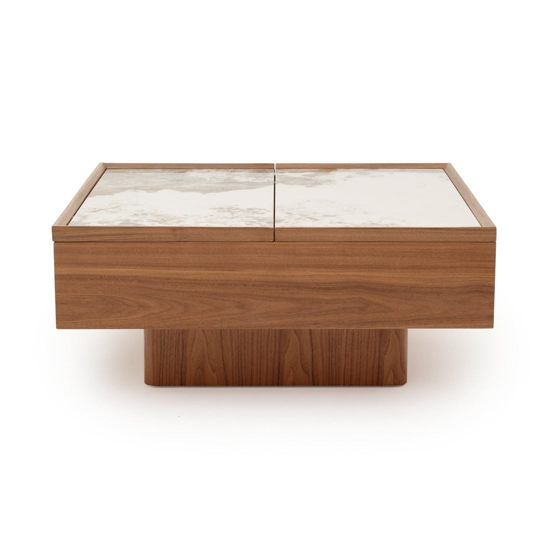 Emoni Coffee Table with Storage Dark Brown