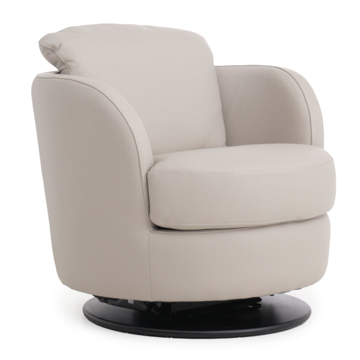 Wedia Swivel Accent Chair Light Grey