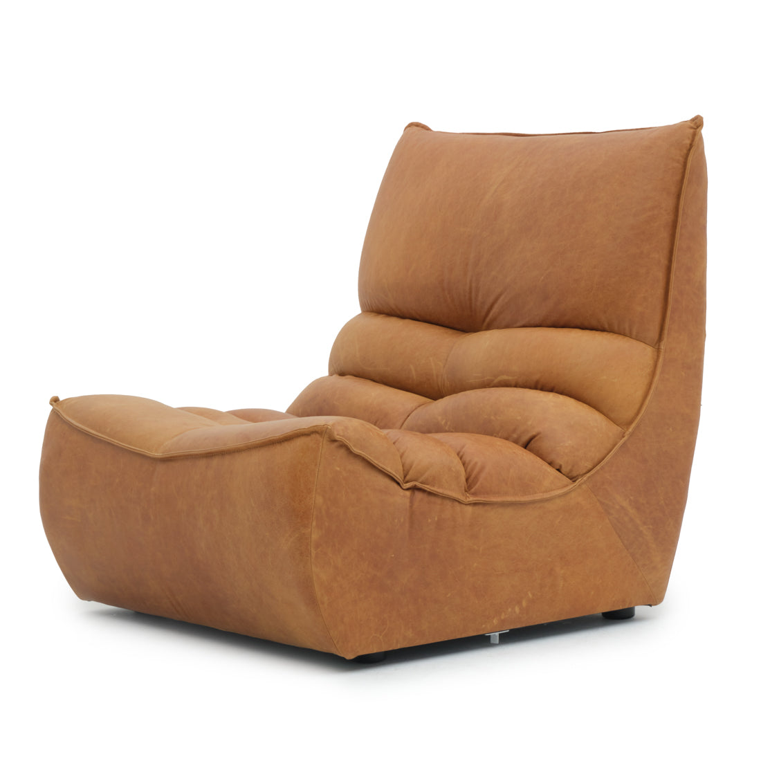 Nesto Modular Armless Chair Cognac