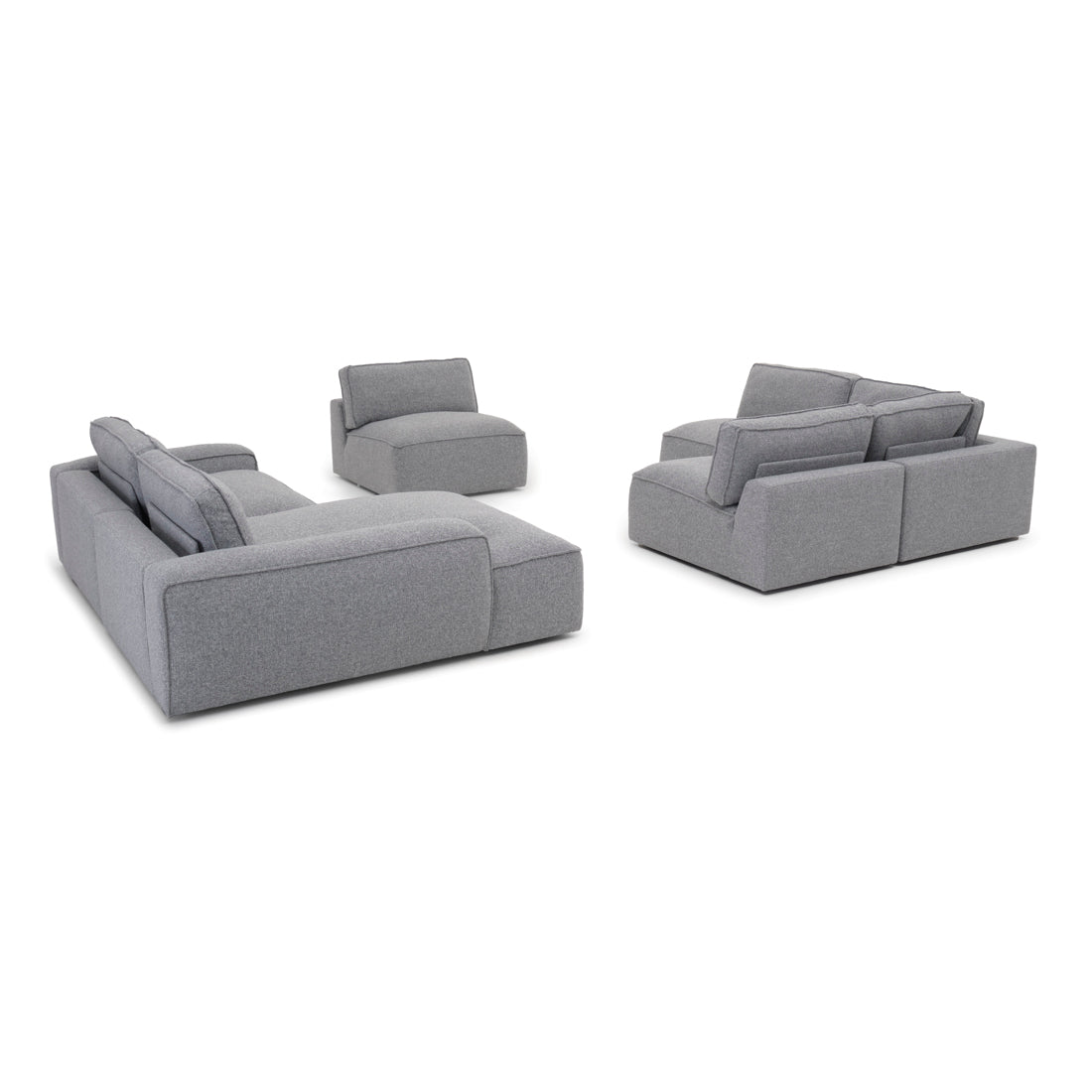 Nash Fabric Modular Set Dark Grey
