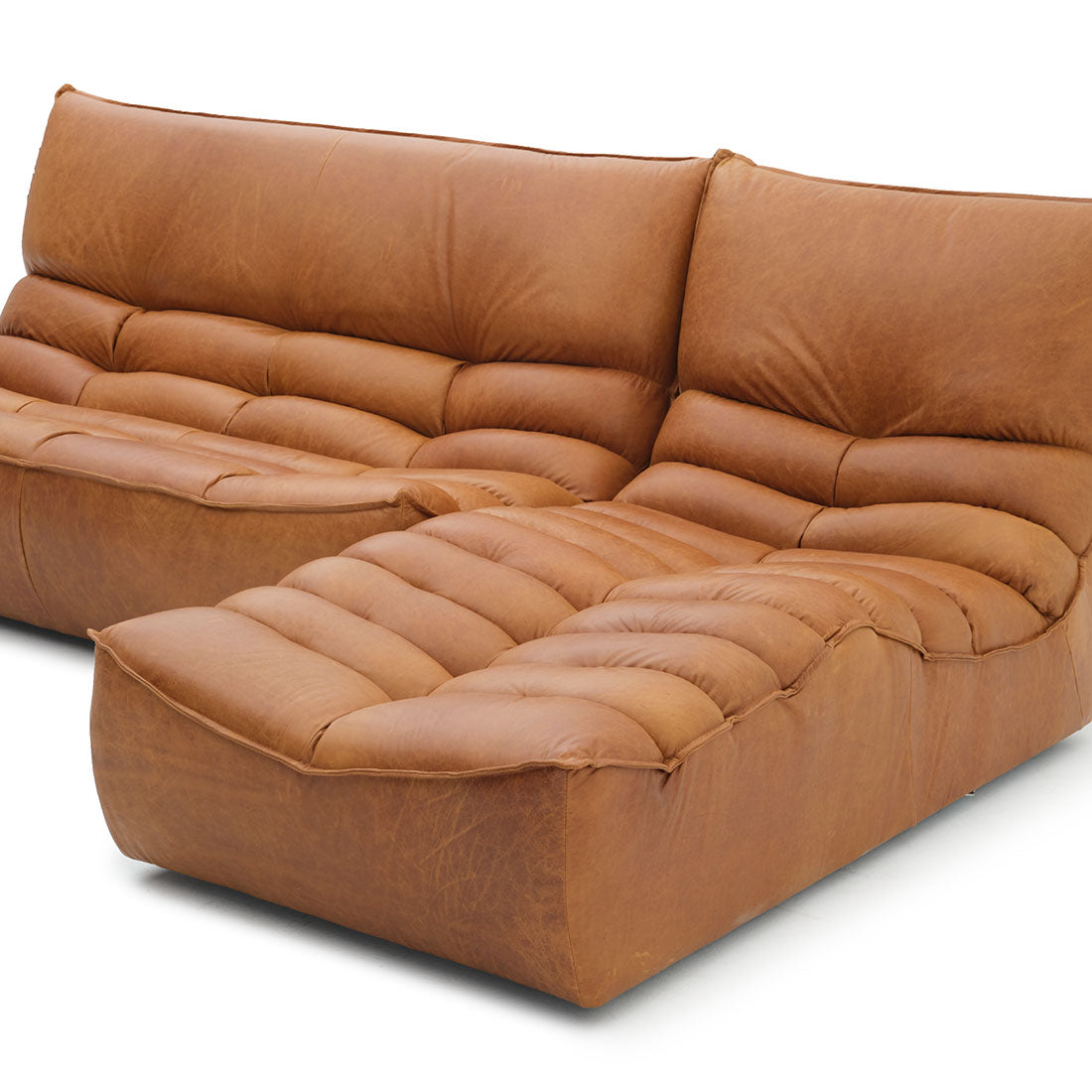 Nesto Leather Modular Set Cognac