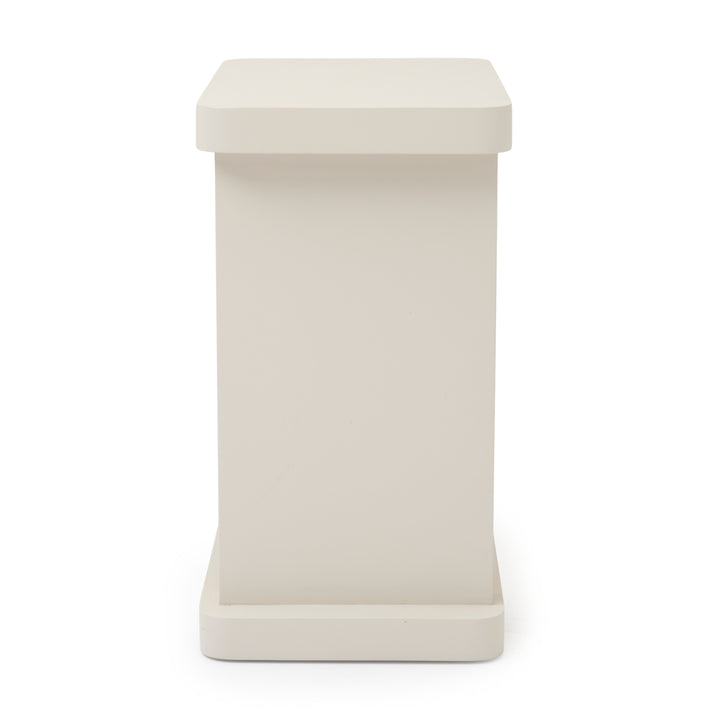Siya Wood Accent Table White