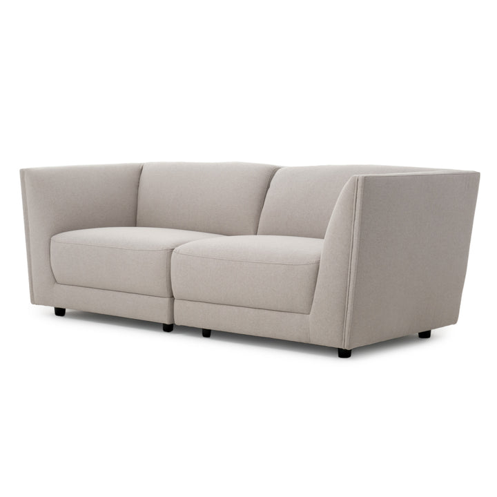 Nathan Fabric Modular Sofa Light Grey